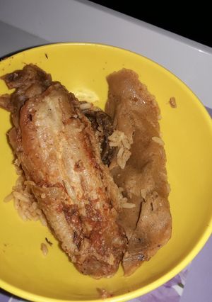 A picture of Moi Moi and Fried Turkey.