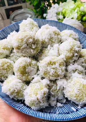 Foto resep Klepon Ketan 💚💚💚(dgn warna pandan alami)