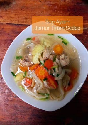 Foto resep Sop Ayam Jamur Tiram Sedep