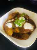 Padwal with dahi and poshto