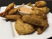 Una foto de calamar en tempura