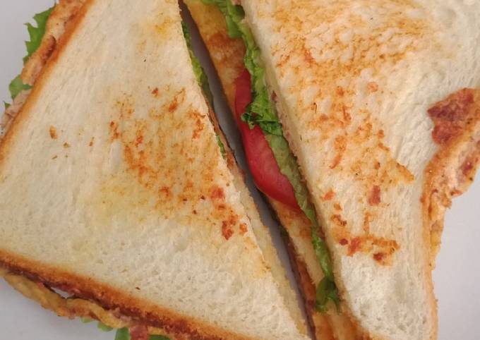 Cara Bikin Roti Jhon (Sandwich) Tawar Bertingkat Anti Gagal