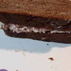 A picture of Tuna on Molasses Bread.