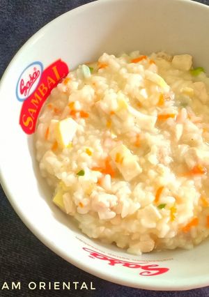 Foto resep Bubur Nasi Ayam Oriental