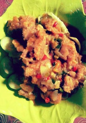 Foto resep Ayam Goreng Tepung Saus Padang Pedes