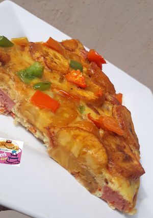 A picture of Plantain frittata.