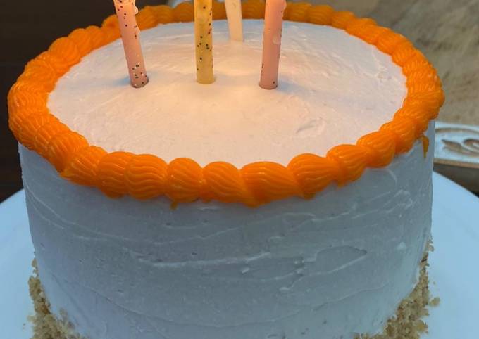 Eggless carrot cake