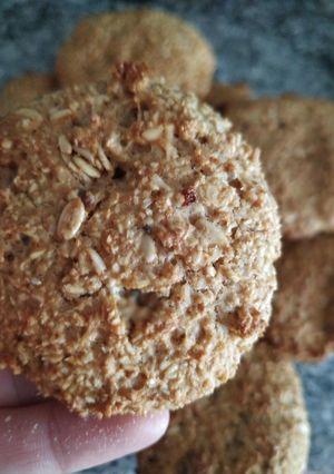 Una foto de Cookies de avena, harina integral y coco