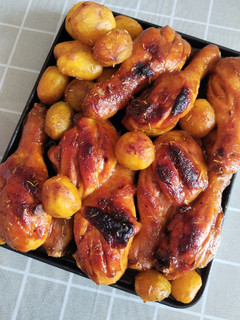 Foto resep Ayam bakar Madu + kentang