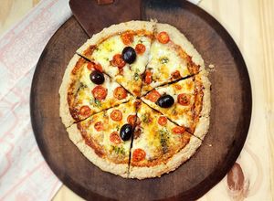 Una foto de 🍕 Pizza de avena 🍕Receta viral #7 🍕