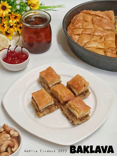 Foto resep Baklava (Dengan kulit Homemade dan Isian Mete)