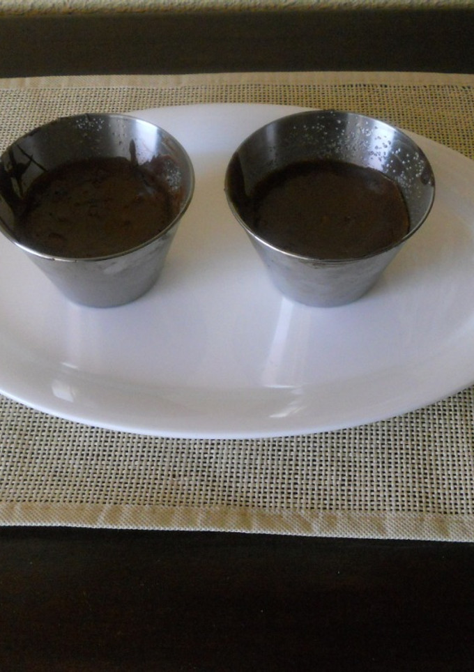 Una foto de Coulant  de chocolate