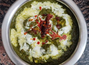 A picture of Palak Paneer 📌.
