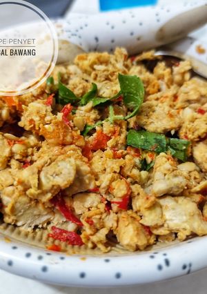 Foto resep Tempe penyet sambal bawang