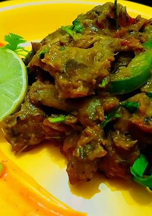 A picture of Mutton Lababdar.