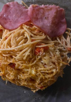 Une photo de Idée recette avec spaghettis