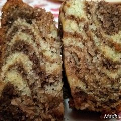 A picture of Semolina chocolate Cake.
