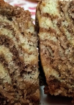 A picture of Semolina chocolate Cake.