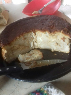 Una foto de Budín de pan grande