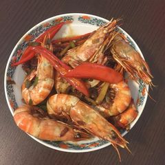 A picture of Ginger prawn.
