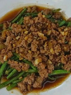 Foto resep Baby buncis siram daging sapi