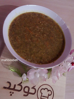 عکسی از دستور سوپ برنج😊