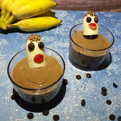 A picture of Banana Chocolatie Mousse.