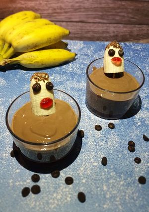 A picture of Banana Chocolatie Mousse.