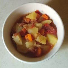 A picture of Irish potato peppersoup.