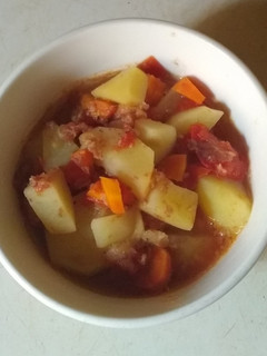 A picture of Irish potato peppersoup.