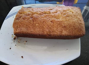 Una foto de Budín de coco y miel