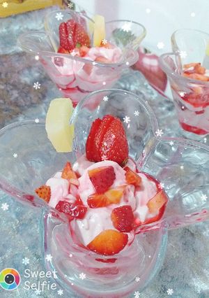 صورة لوصفة مووس الفراولة 🍓🍓🍓🍓