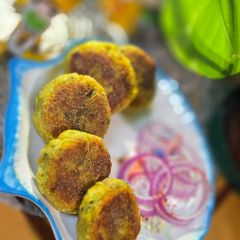 Paneer lauki kebab A picture of Paneer lauki kebab.