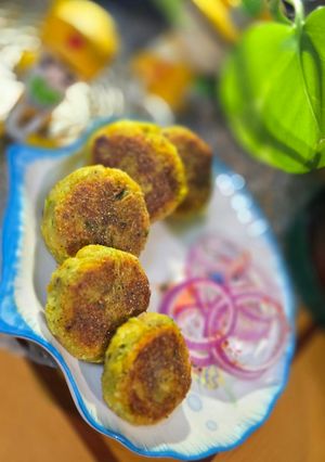 A picture of Paneer lauki kebab.