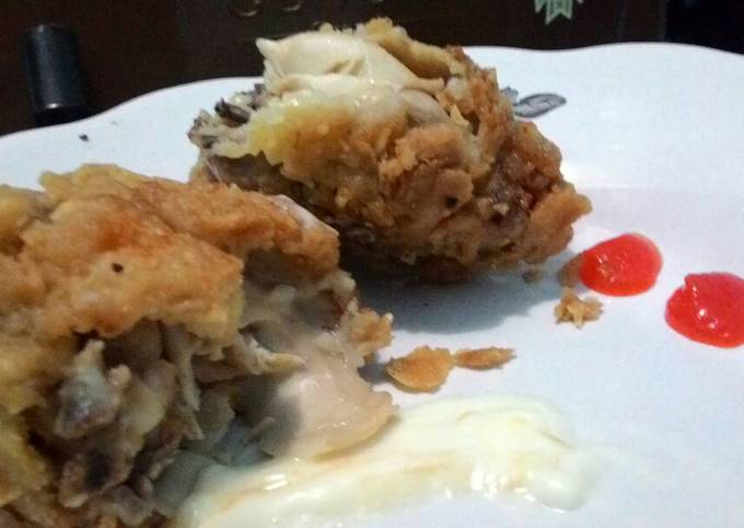 Ayam goreng krispy ala kfc, simpel enak