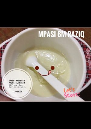 Foto resep MPASI 6 Bulan - Bubur PATAPU (Patin Tahu Putih)