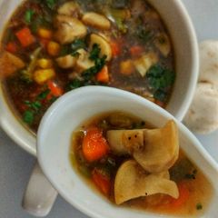 Mushroom Vegetable Soup A picture of Mushroom Vegetable Soup.