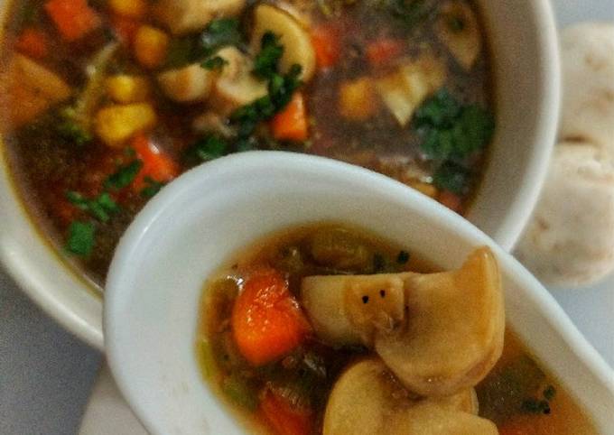 Simple Way to Prepare Award-winning Mushroom Vegetable Soup