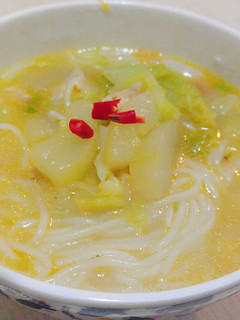 簡單健康湯麵線 的食譜成品照片