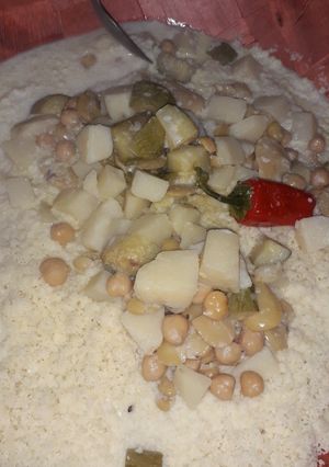 صورة لوصفة بربوشة بالحليب(كسكس) البريكي