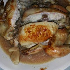 A picture of Lemon-garlic Cornish Hens.
