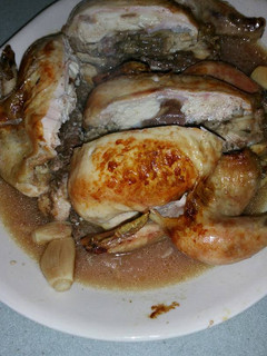 A picture of Lemon-garlic Cornish Hens.