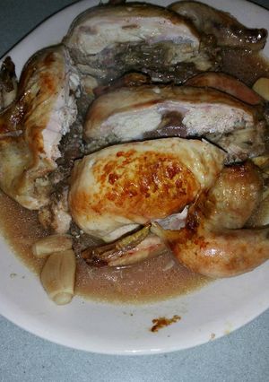 A picture of Lemon-garlic Cornish Hens.