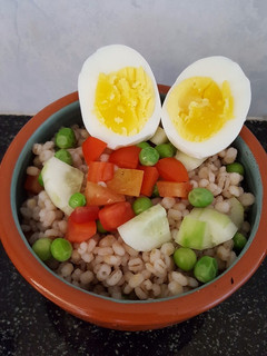 A picture of Pearl barley salad.