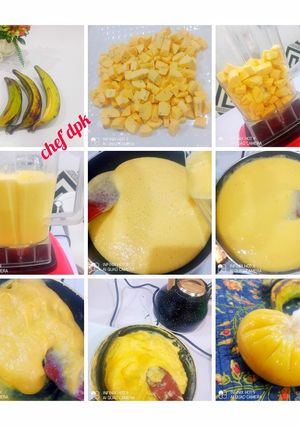 A picture of Plantain Fufu (Plantain Amala).