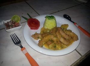 Una foto de Un RIIICO picante de cogotito de pollo