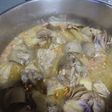 Alcachofas frescas con ajo y jamón