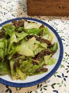 Foto resep Kubis tumis Daging Sapi