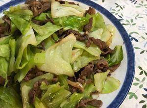 Foto resep Kubis tumis Daging Sapi
