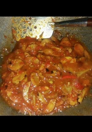 Foto resep Jengkol balado pedas
